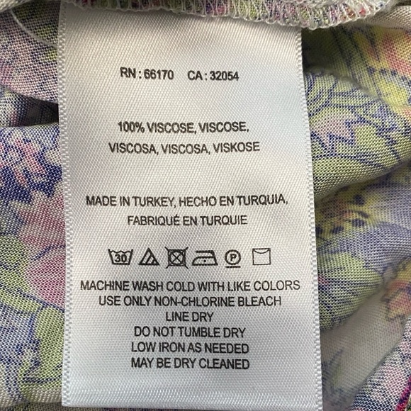 Anthropologie‎ Maeve Floral Stripe Ceresco Top Small V-Neck Womens Boho Peasant - Picture 5 of 5